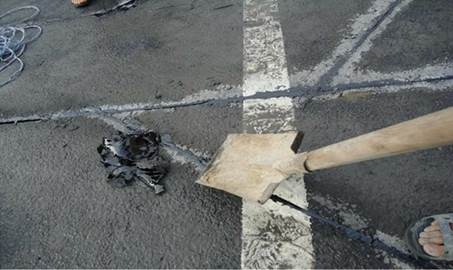 地感線圈埋設(shè)現(xiàn)場圖